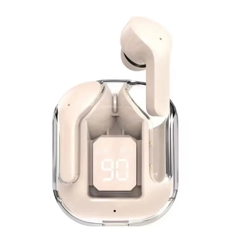 Fones Bluetooth TWS HiFi v5 Transparentes Esportivos